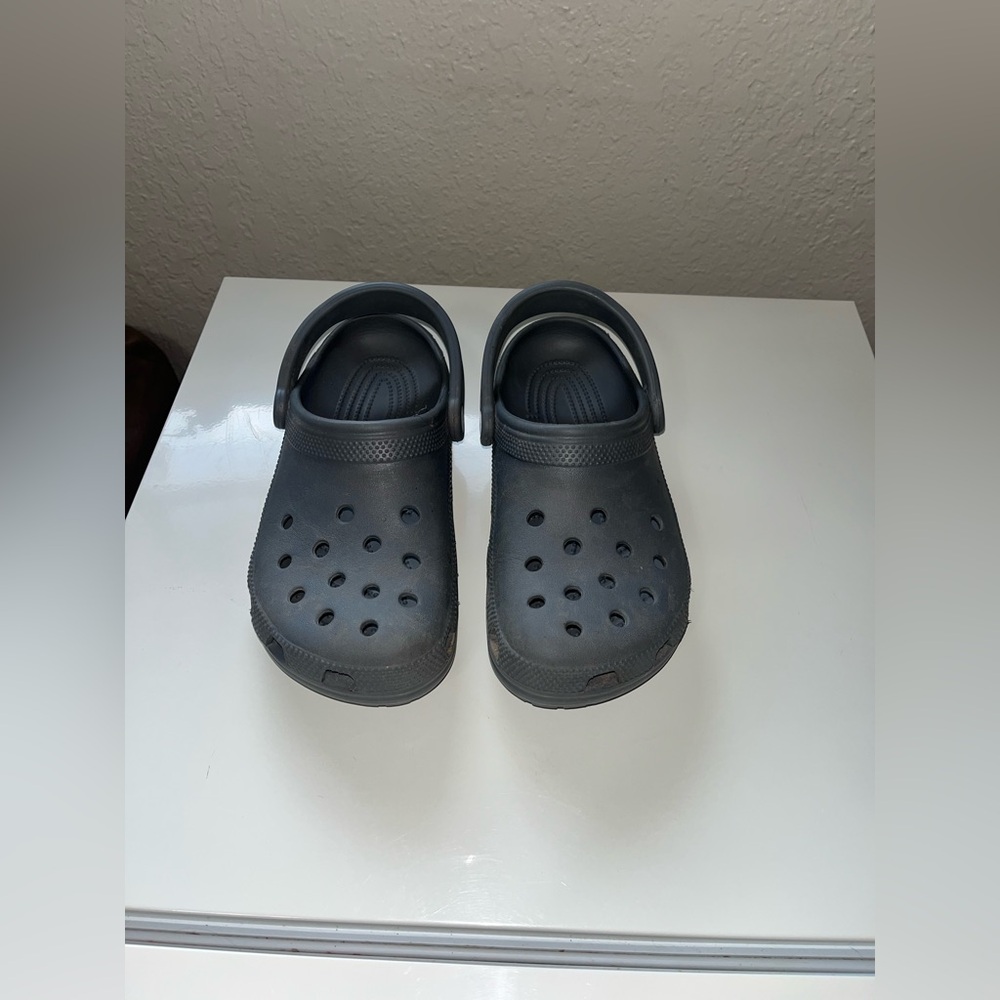 CROCS Black Water Shoes with Perforated Design